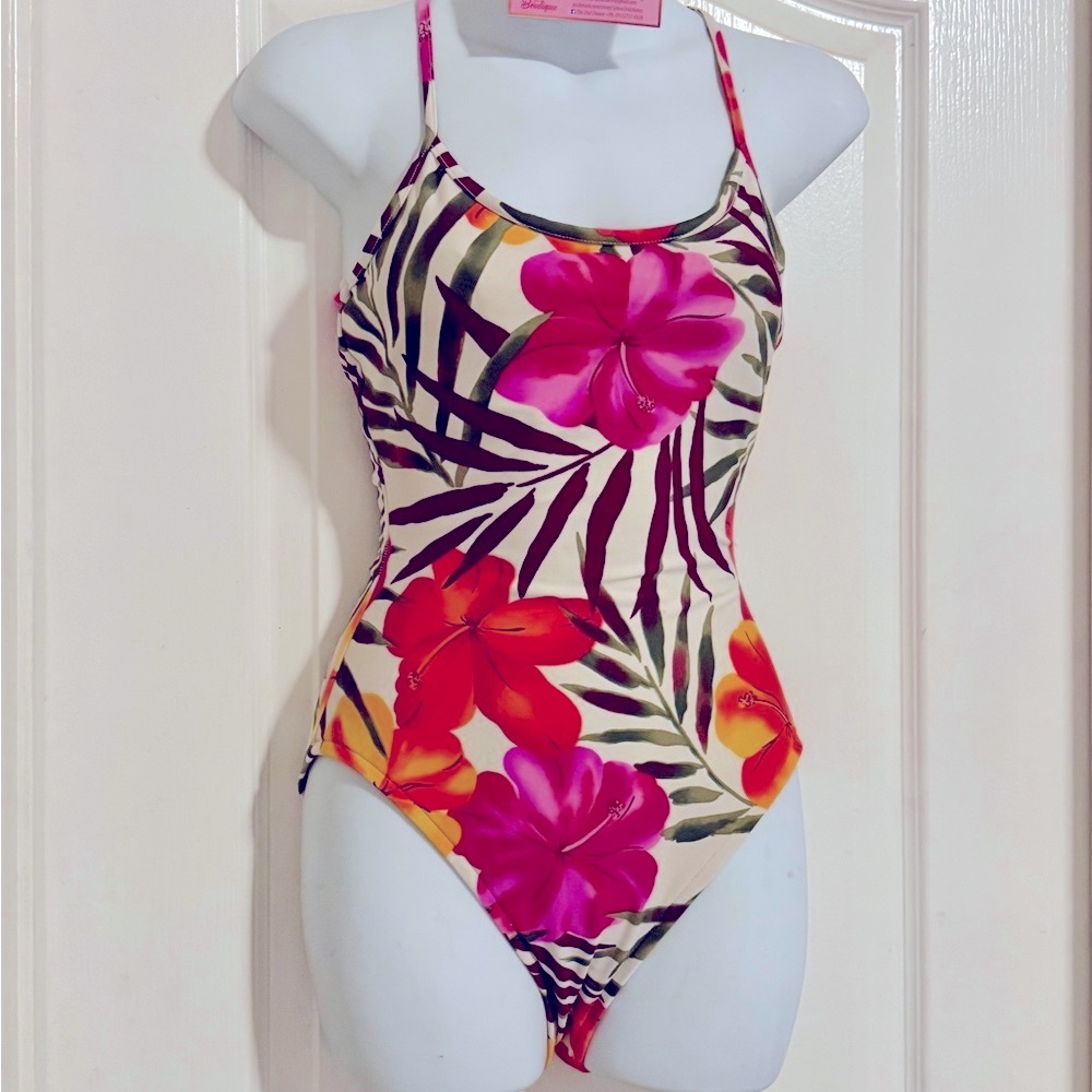 Oscar de la Renta Multicolor Floral One Piece